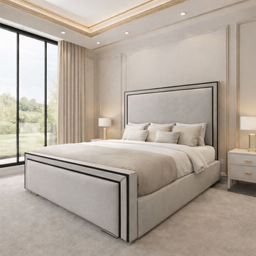 King size bed dimensions UK — 150x200cm Chesterfield ottoman bed