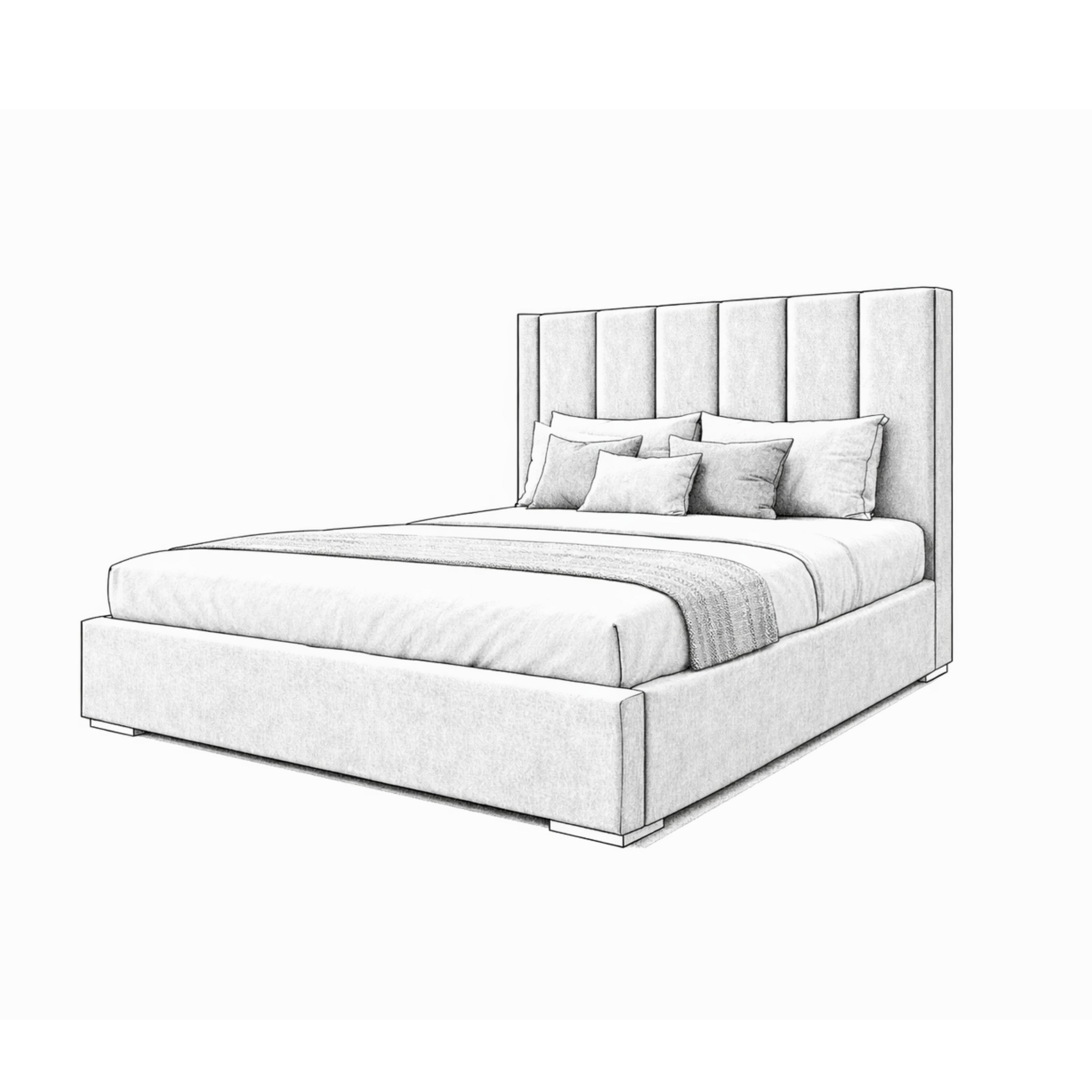 Majestic Velvet Ottoman Bed