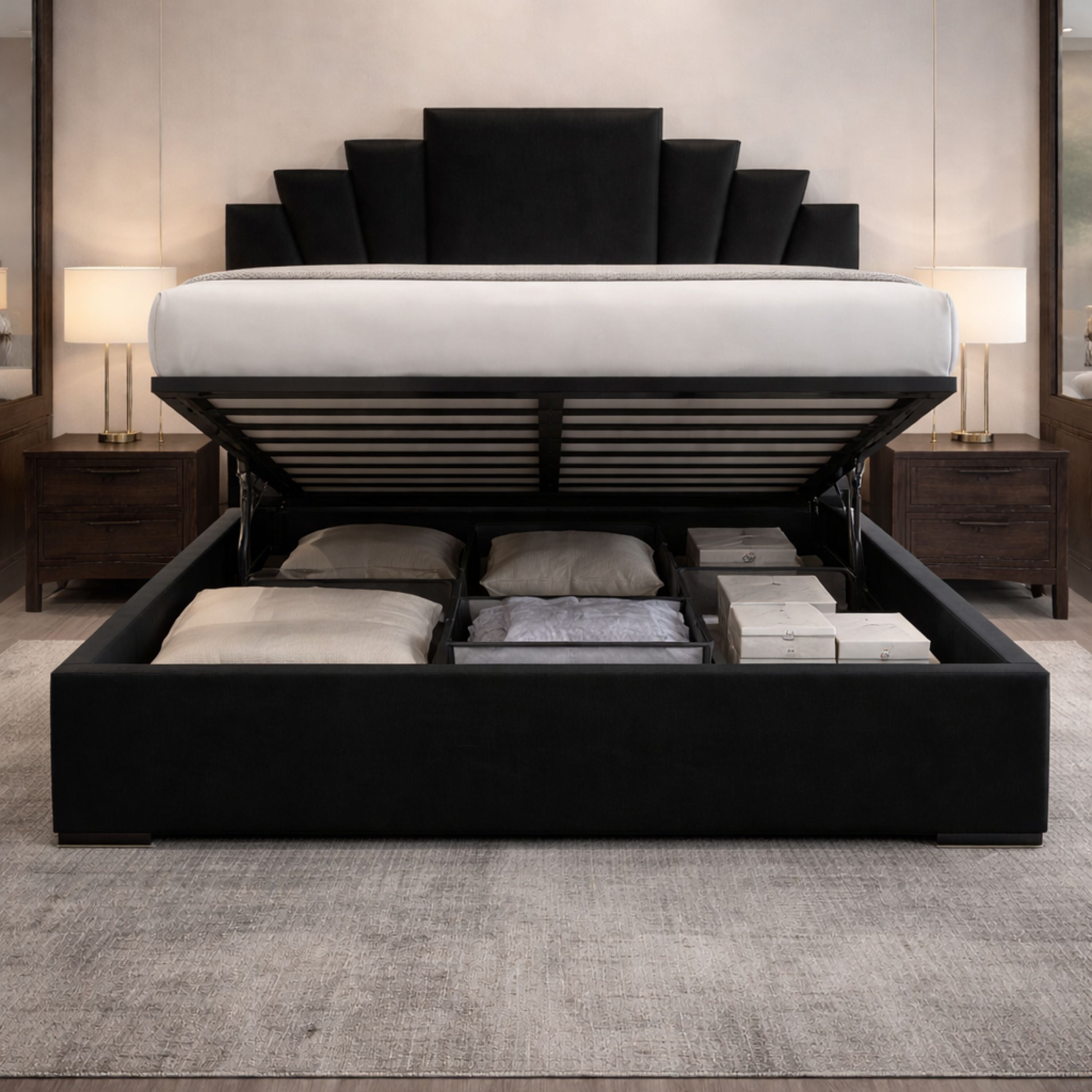 Royal Cloud Ottoman Storage Bed