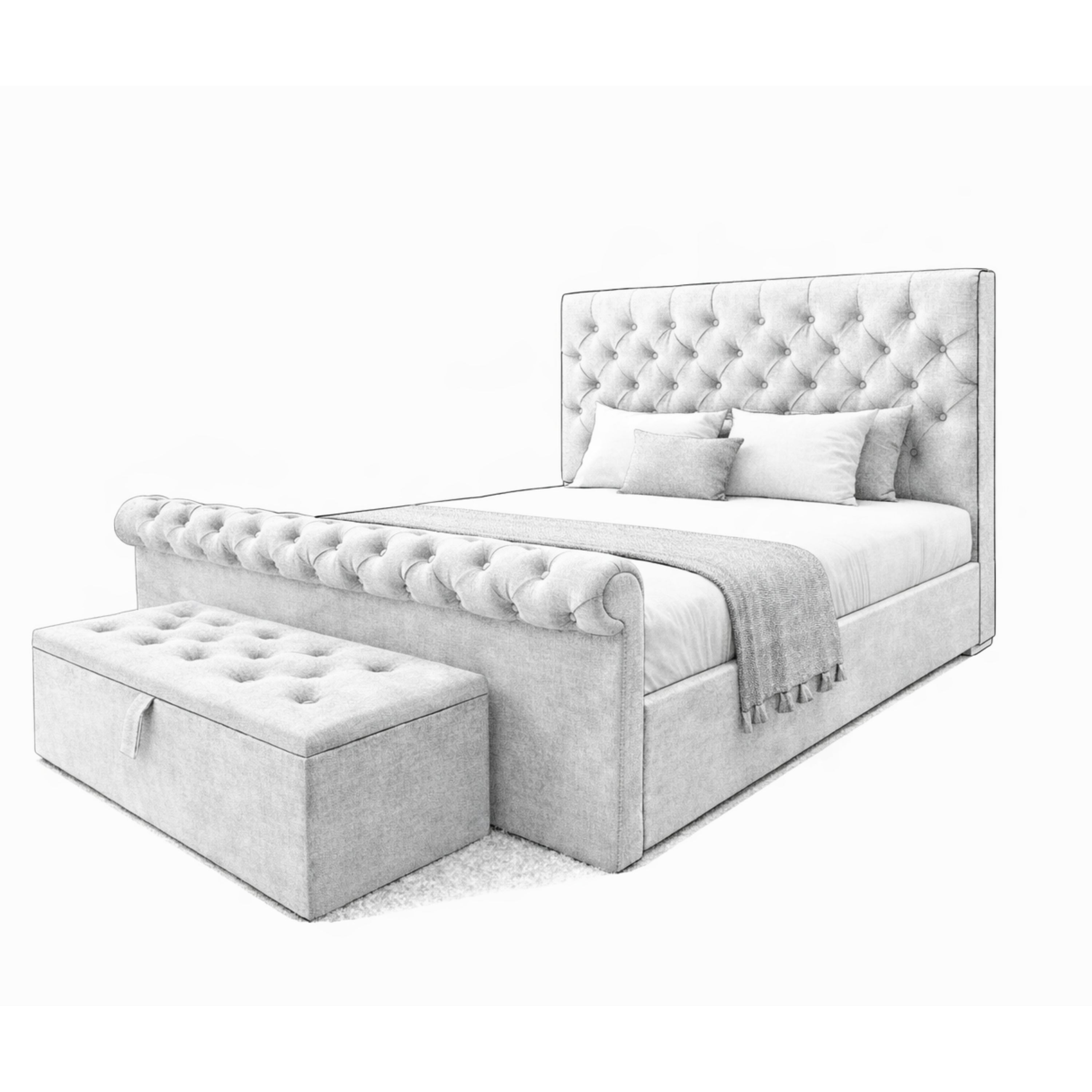 Prestige Upholstered Ottoman Bed