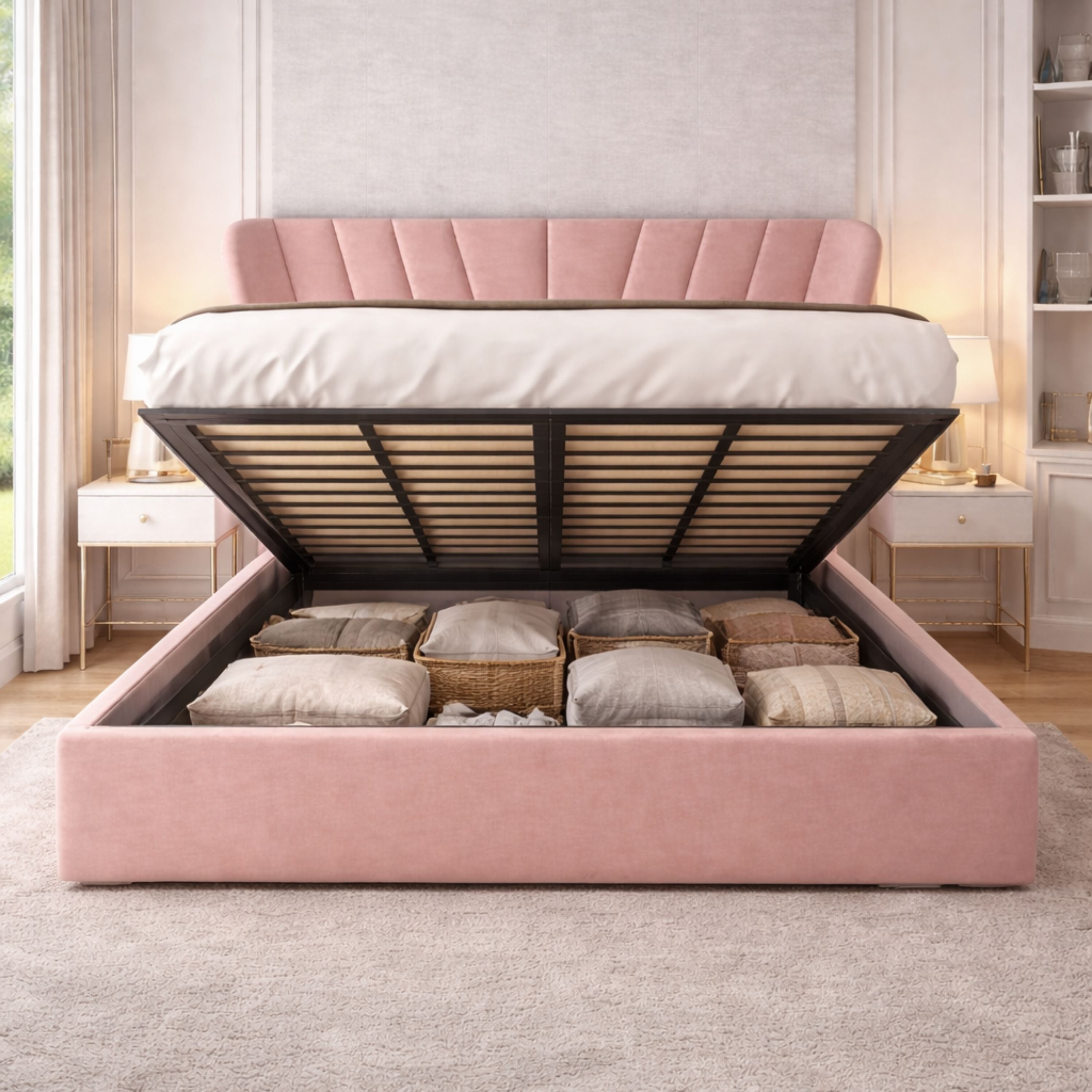 Modern Loft Ottoman Storage Bed