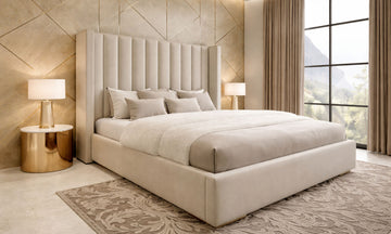 Plush Crown Ottoman Storage Bed