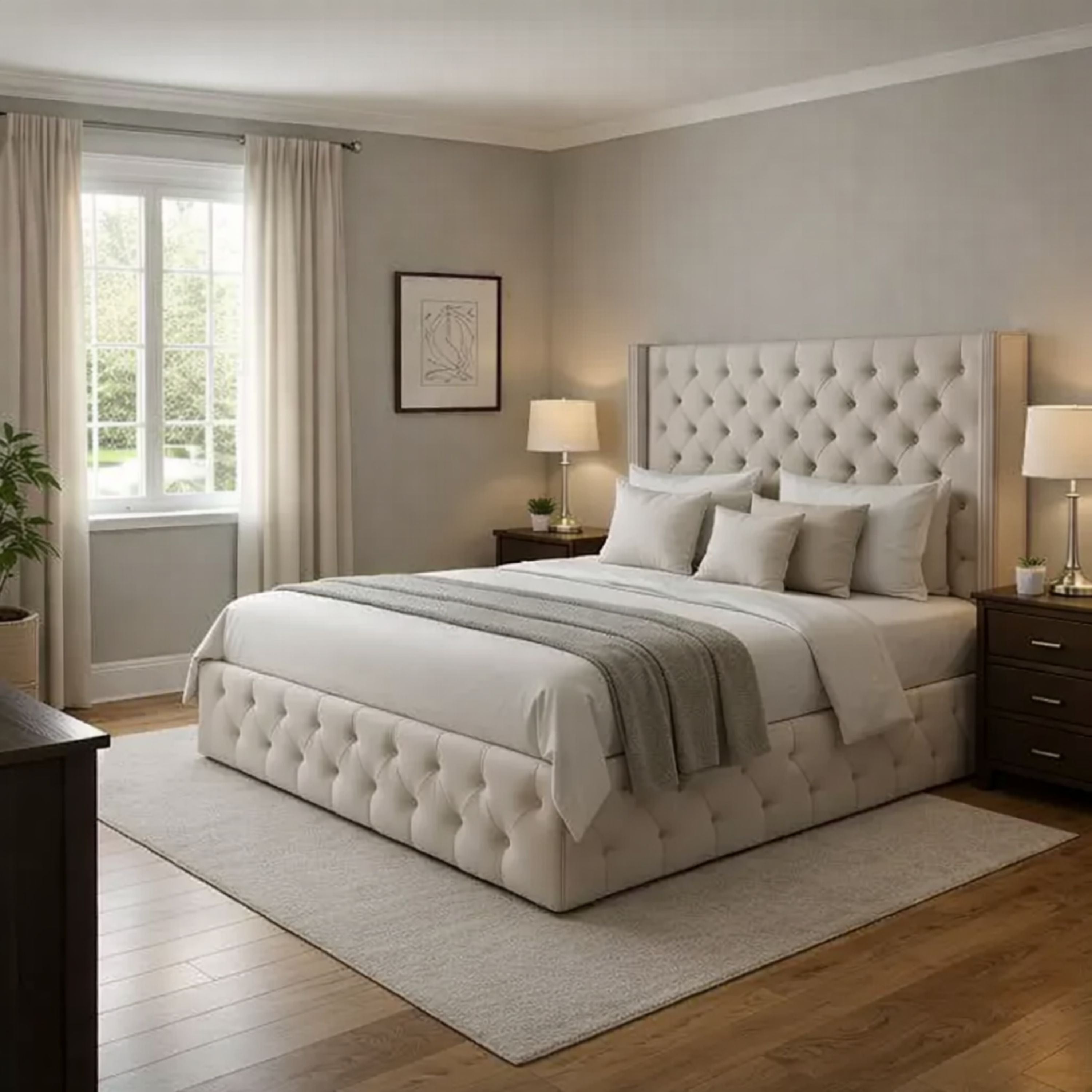 Diamond Luxe Ottoman Bed