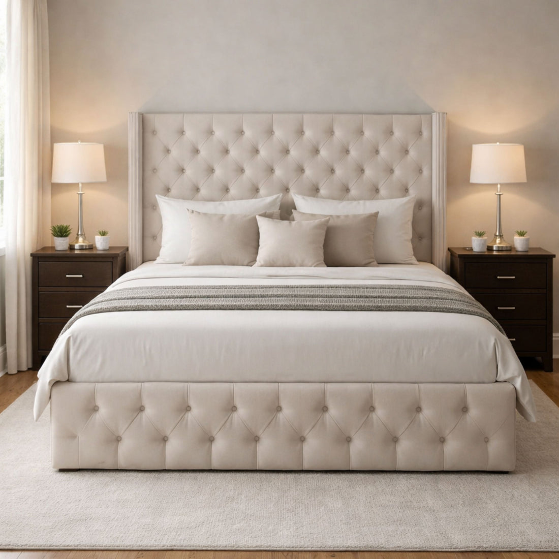 Diamond Luxe Ottoman Bed