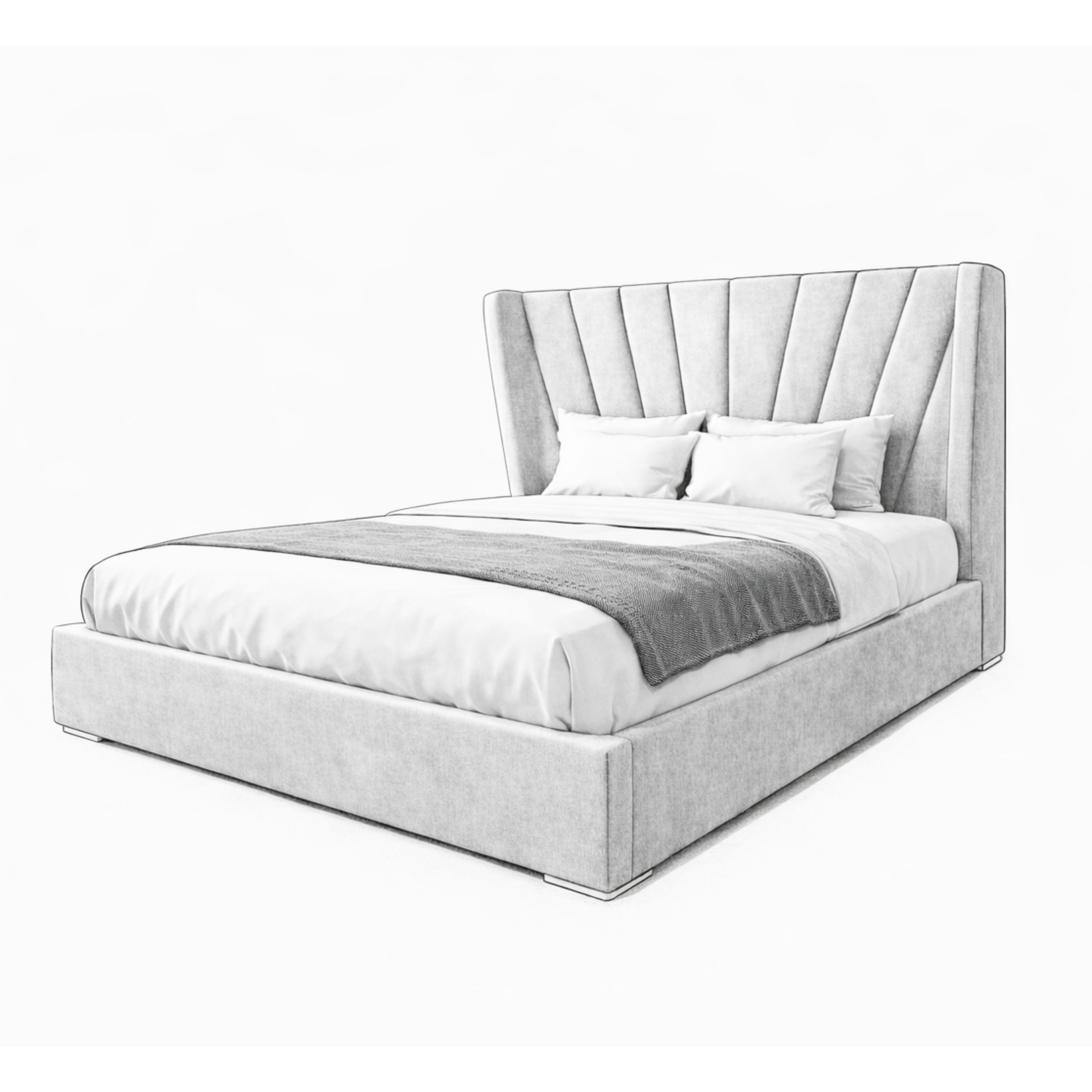 Modern Loft Ottoman Storage Bed