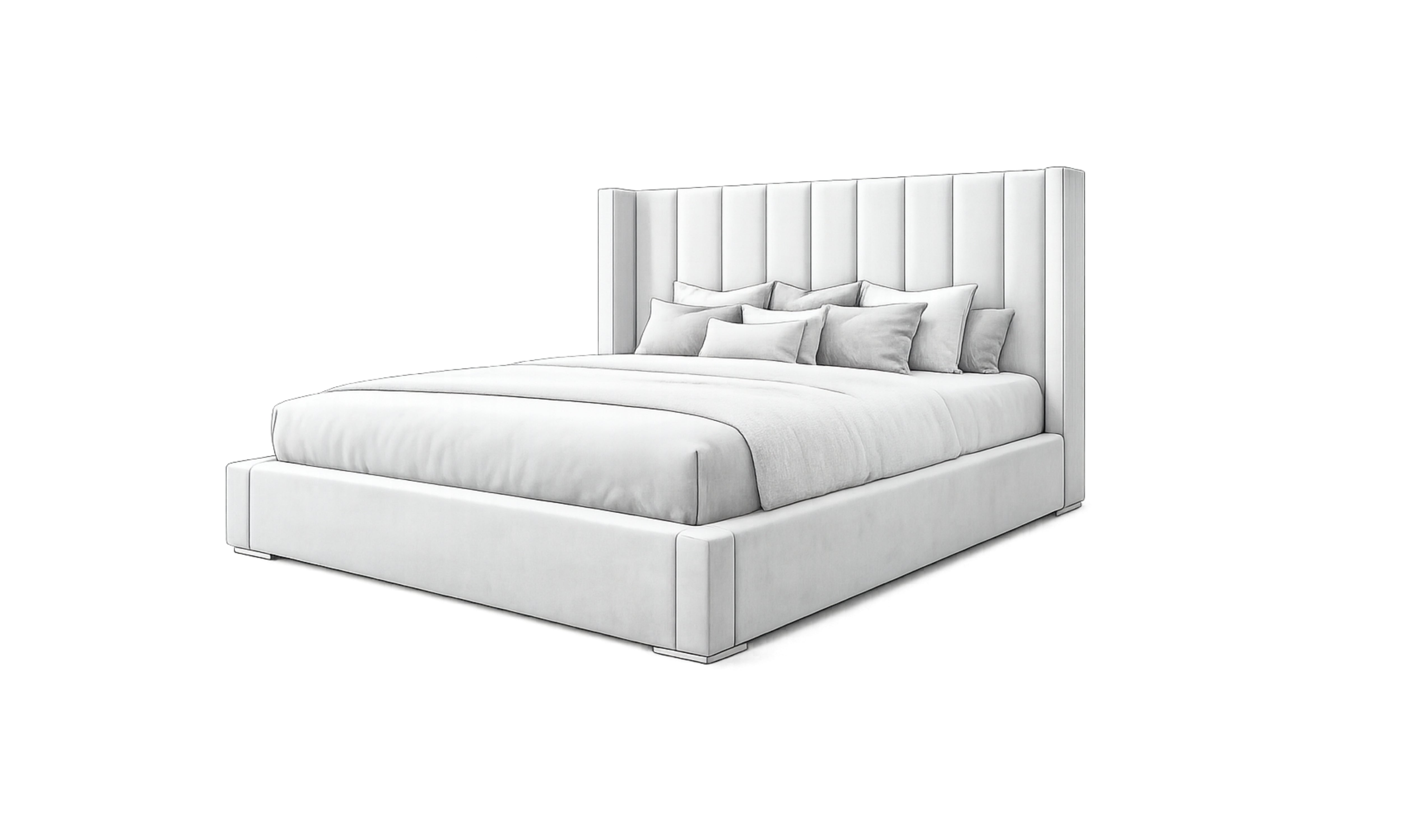 Plush Crown Ottoman Storage Bed