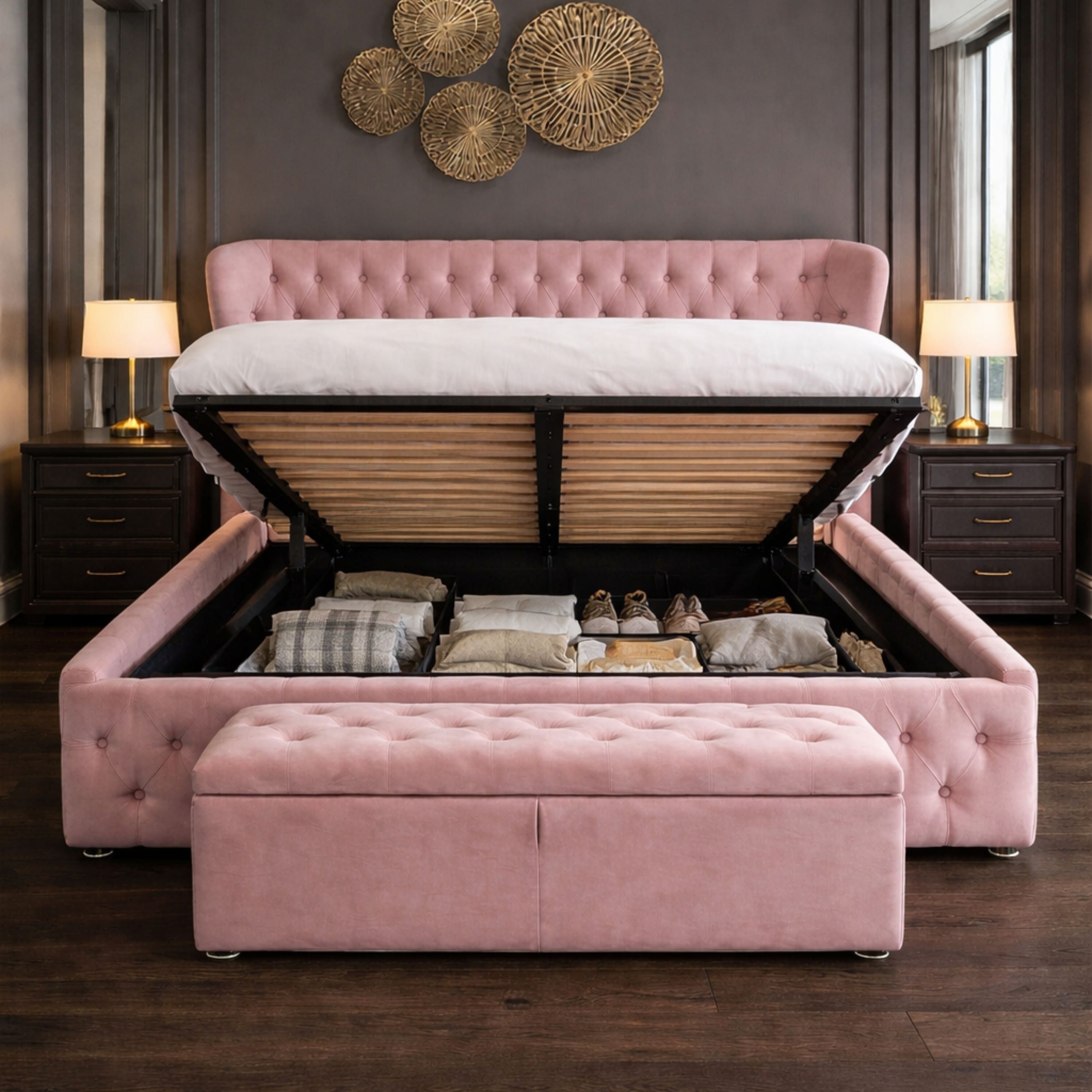 Imperial Diamond Ottoman Storage Bed