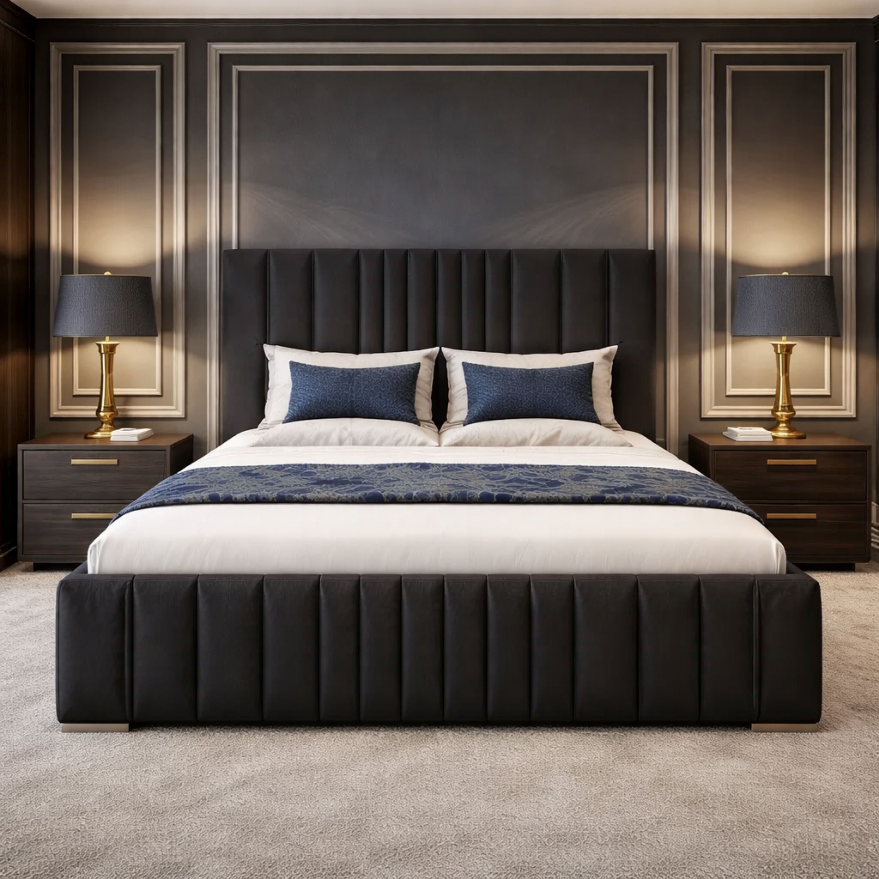 Monaco Luxury Gas Lift Ottoman Bed