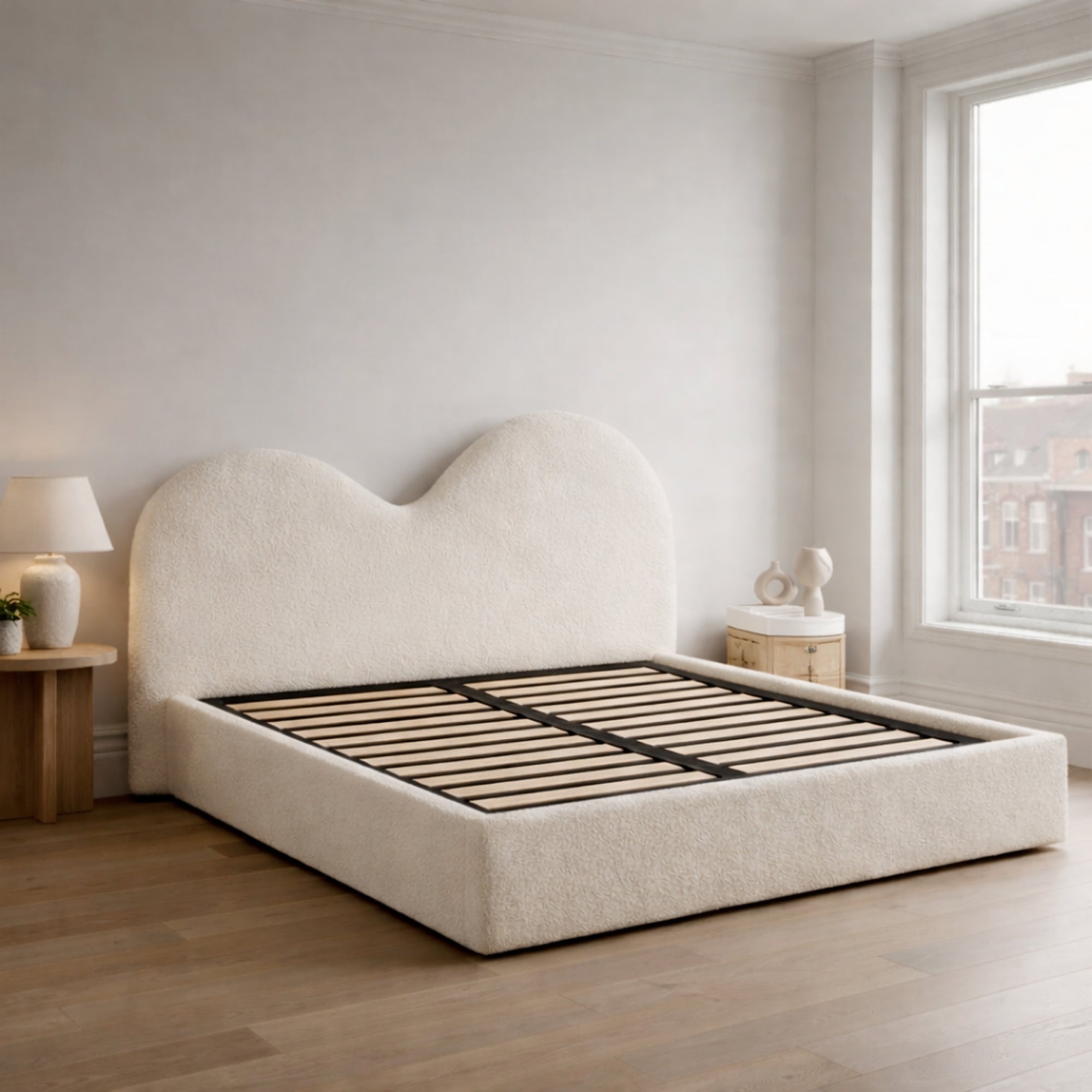 Aria Teddy Bouclé Bed Frame