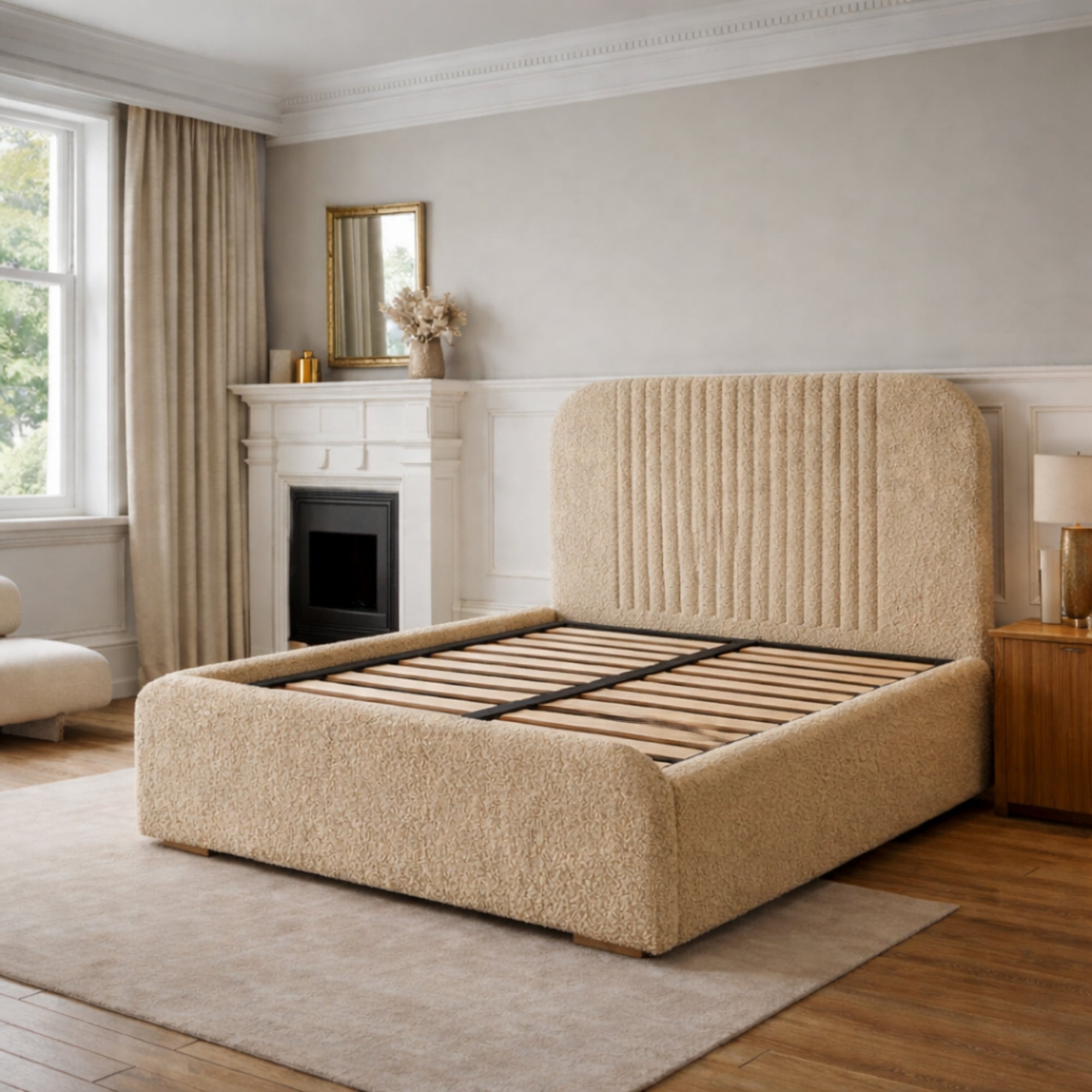 Serena Bouclé Upholstered Bed