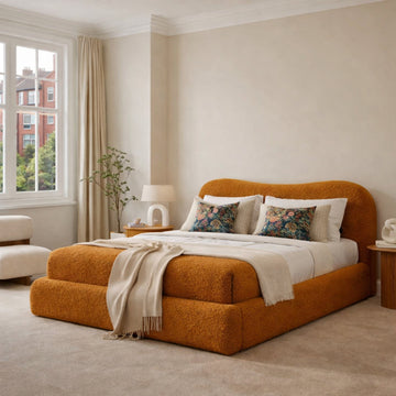 Safron Bliss Teddy Bouclé Bed