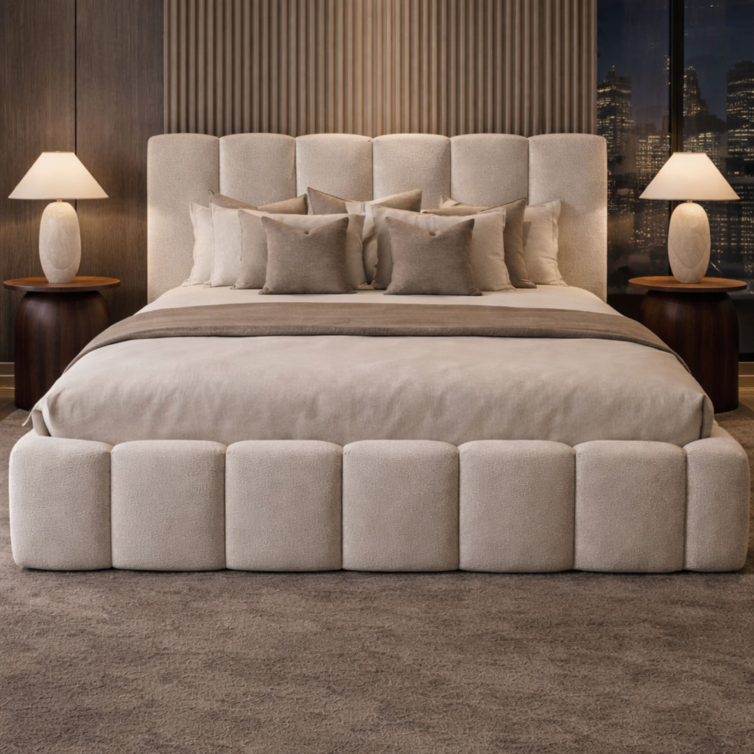 Verona Upholstered Ottoman Bed