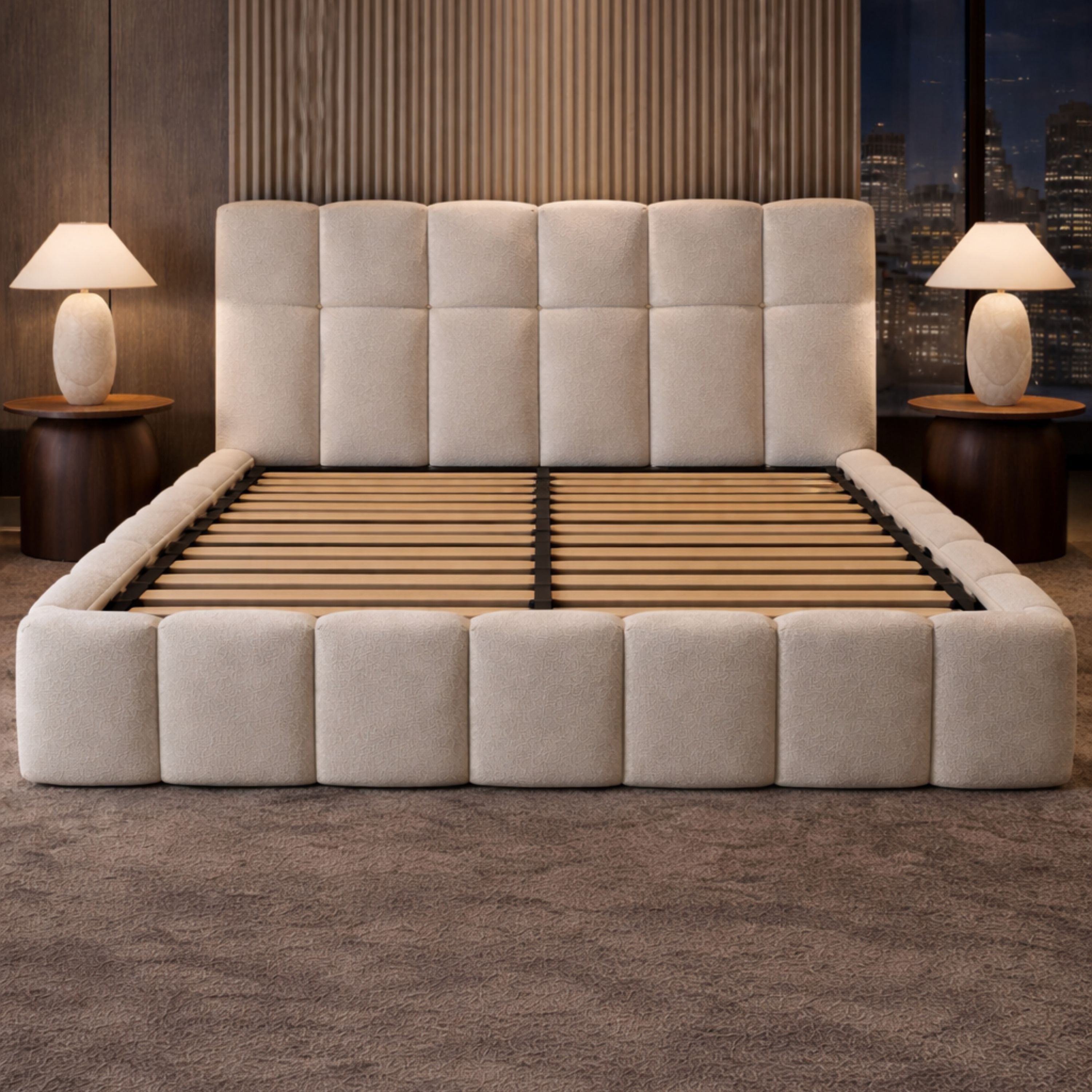 Verona Upholstered Ottoman Bed
