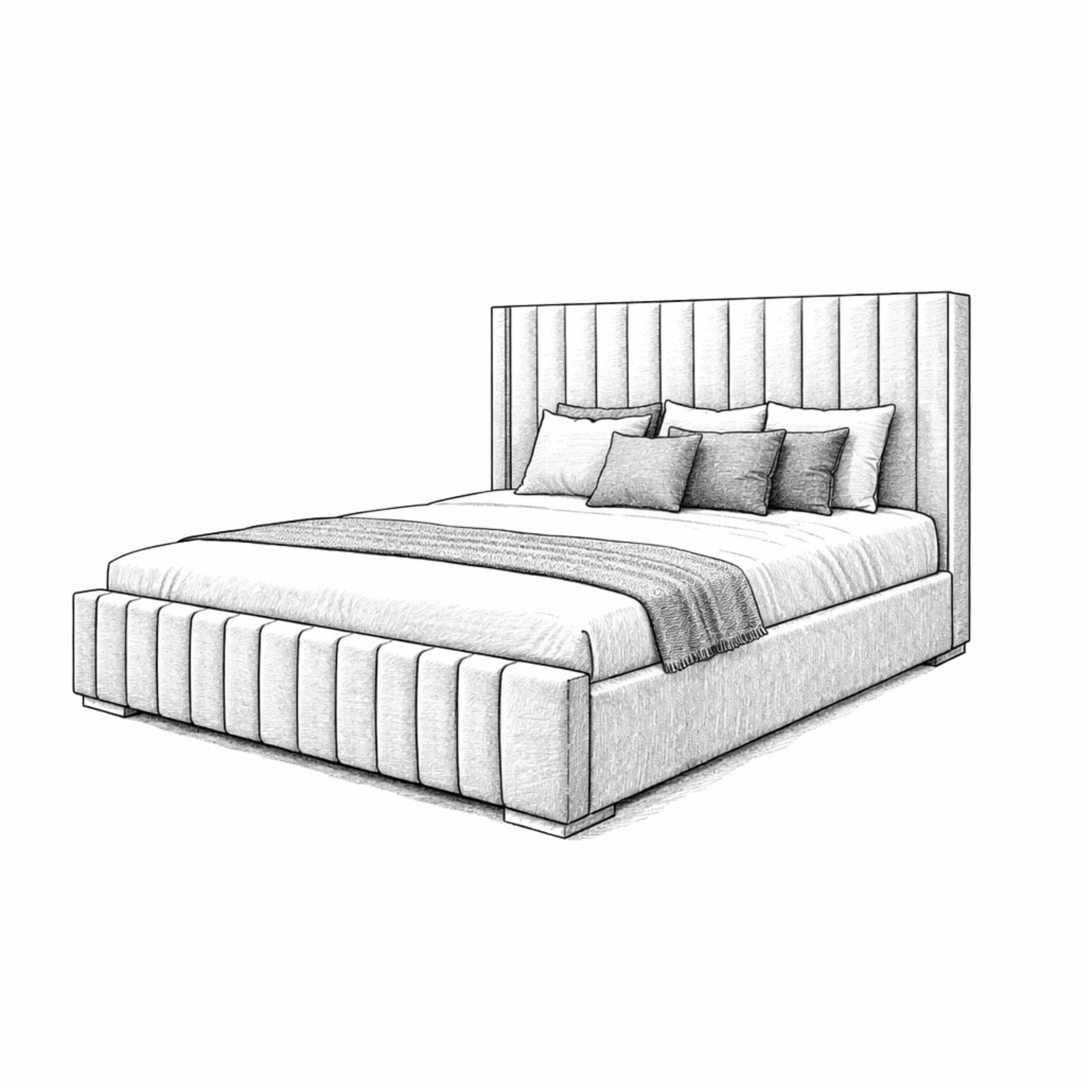 Monaco Luxury Gas Lift Ottoman Bed