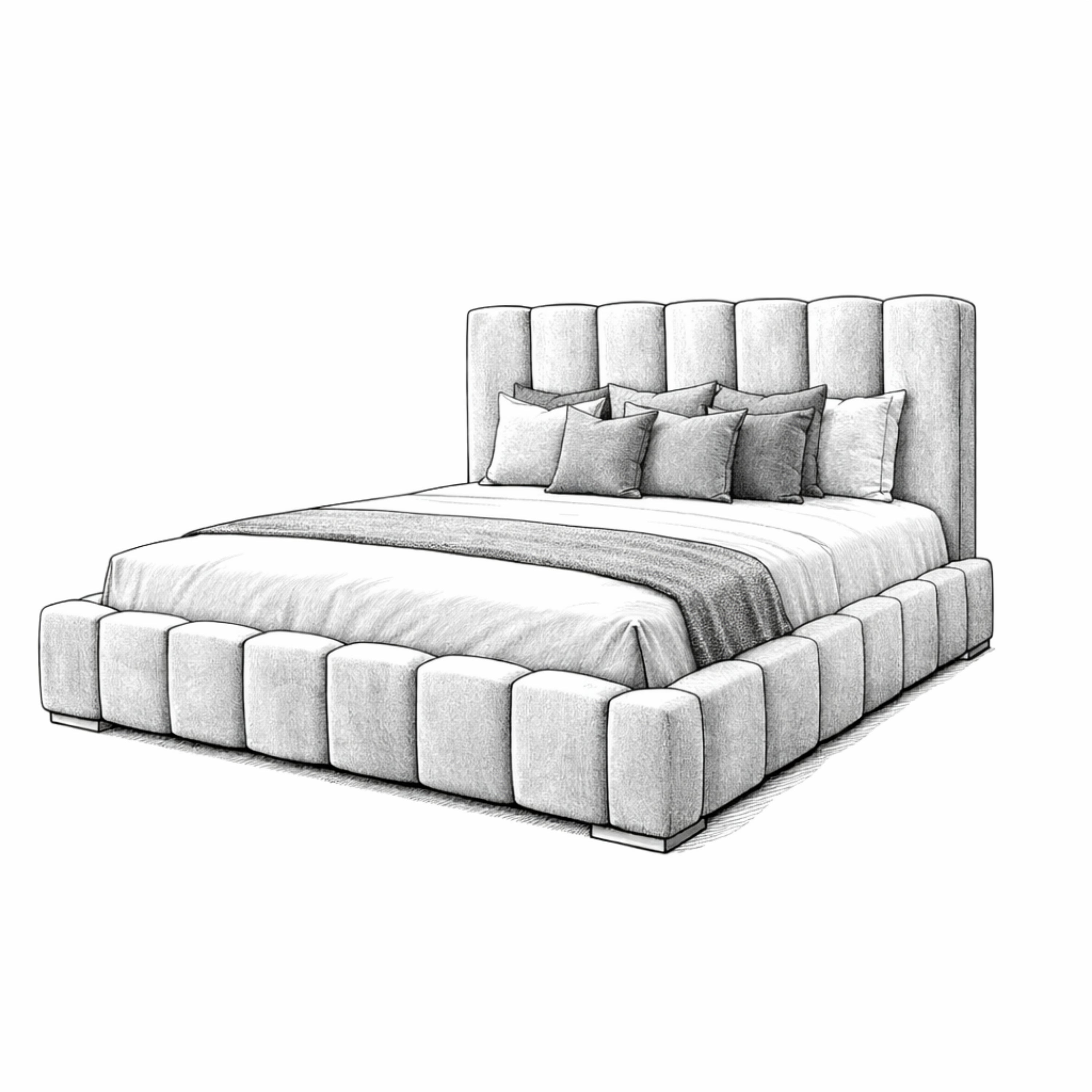 Verona Upholstered Ottoman Bed