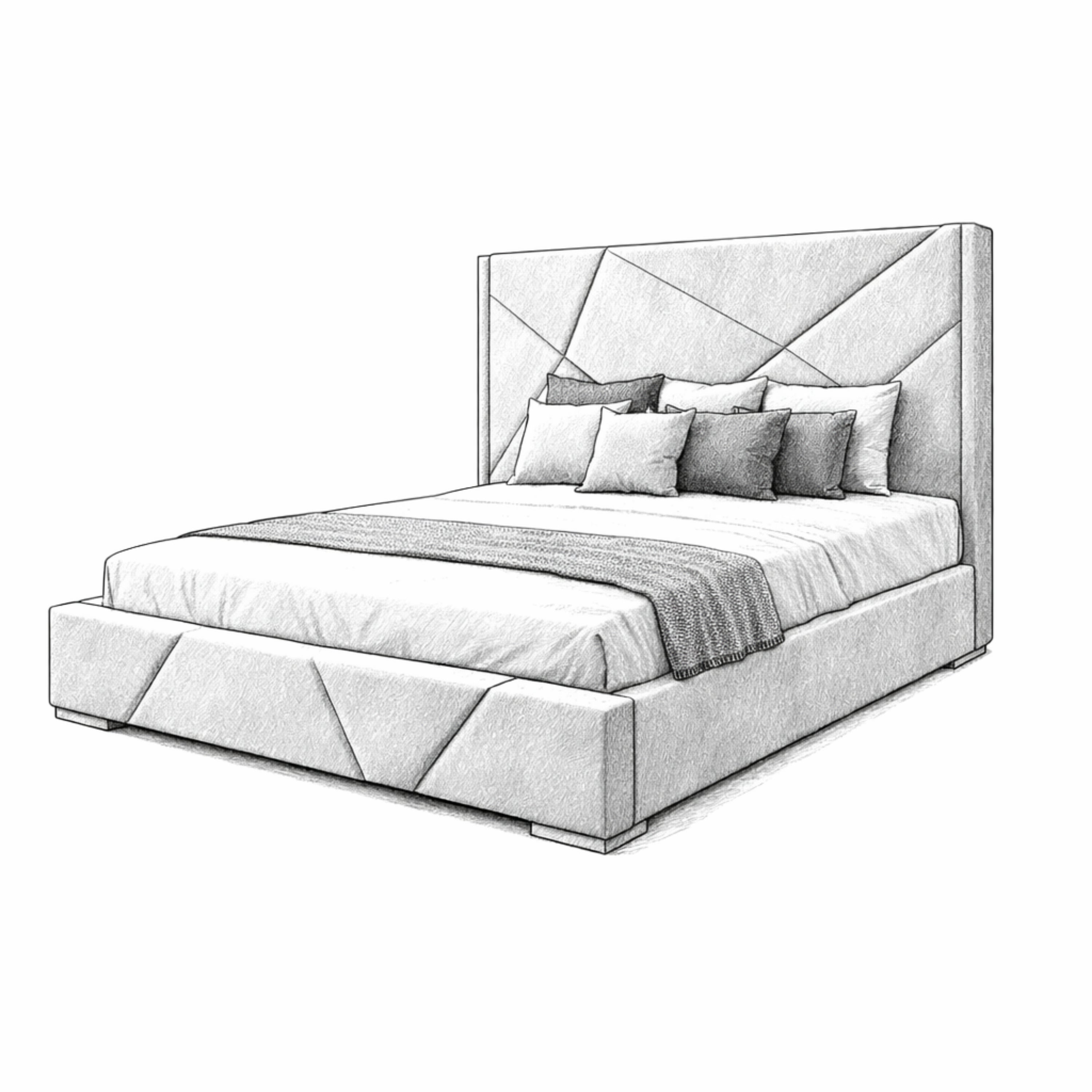 Majesty Wingback Ottoman Bed