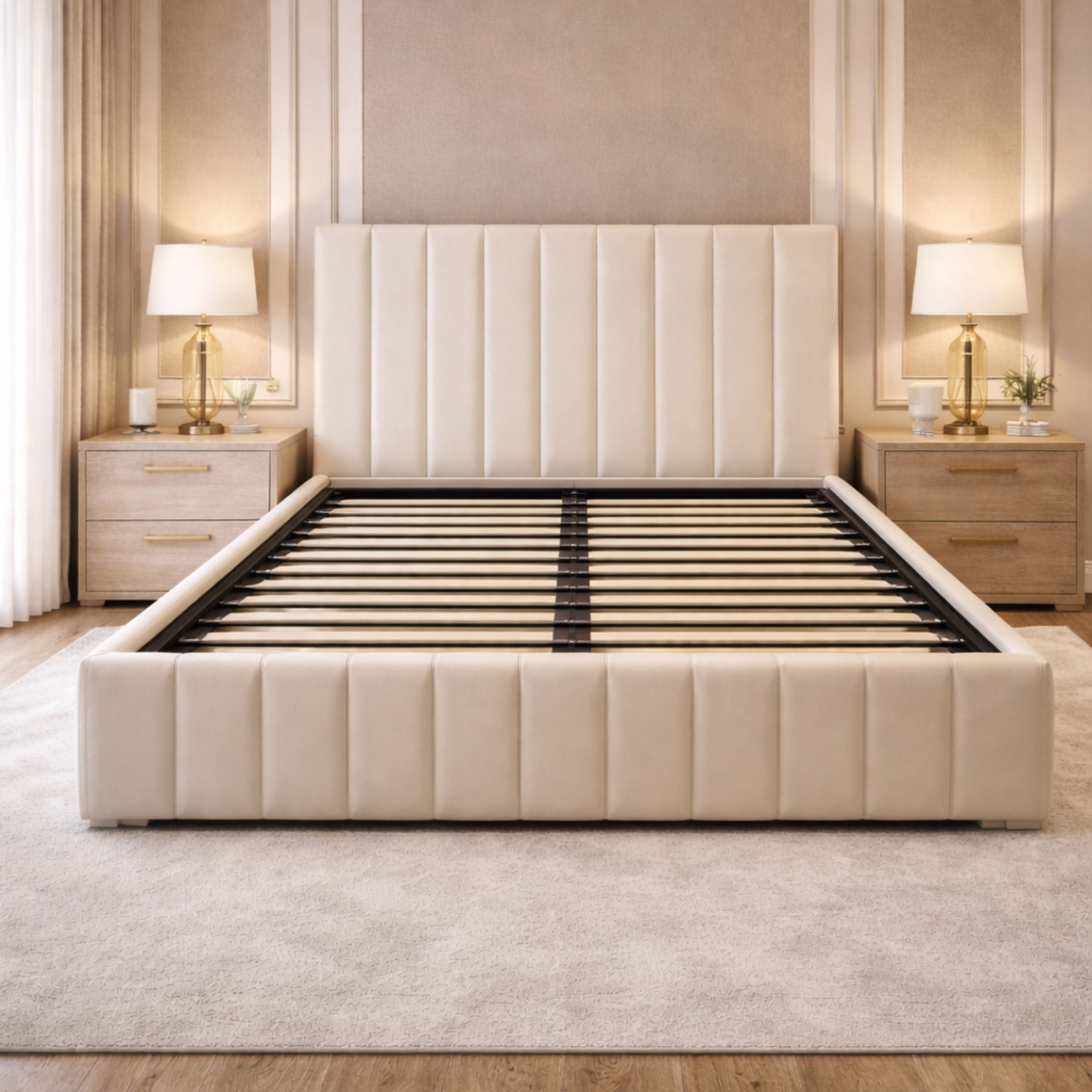Opulence Deep Button Ottoman Bed