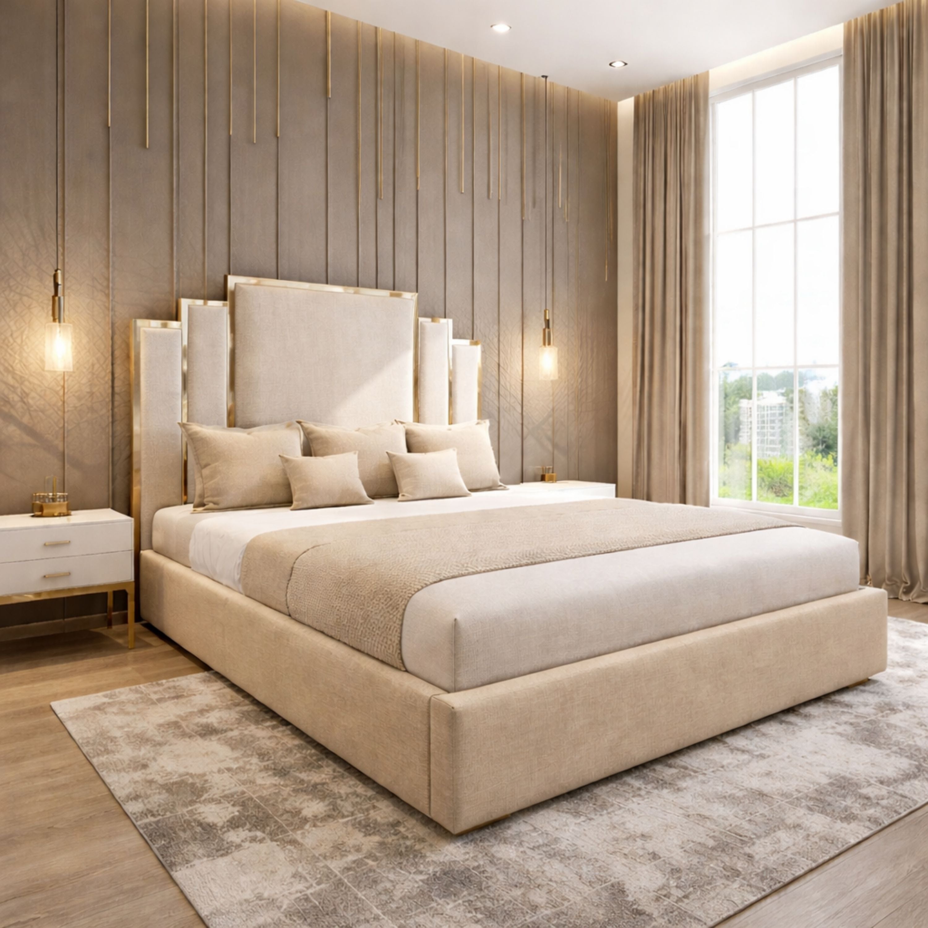 Nova Modern Ottoman Storage Bed