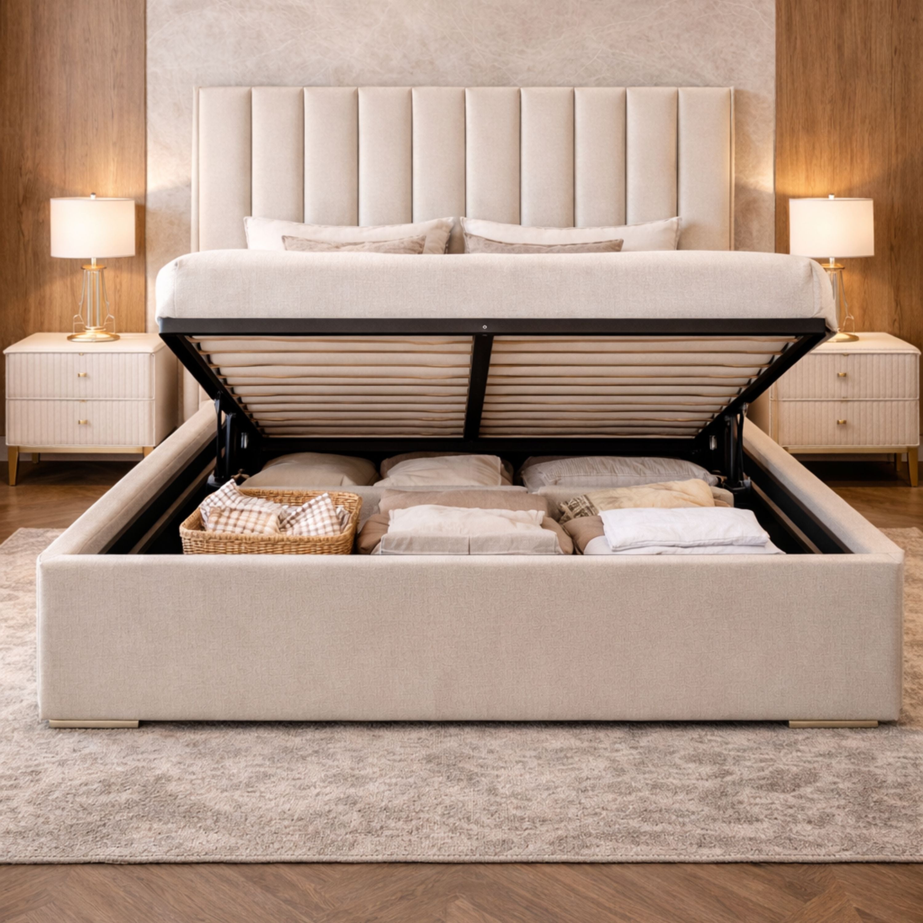 Elegance Plush Ottoman Bed