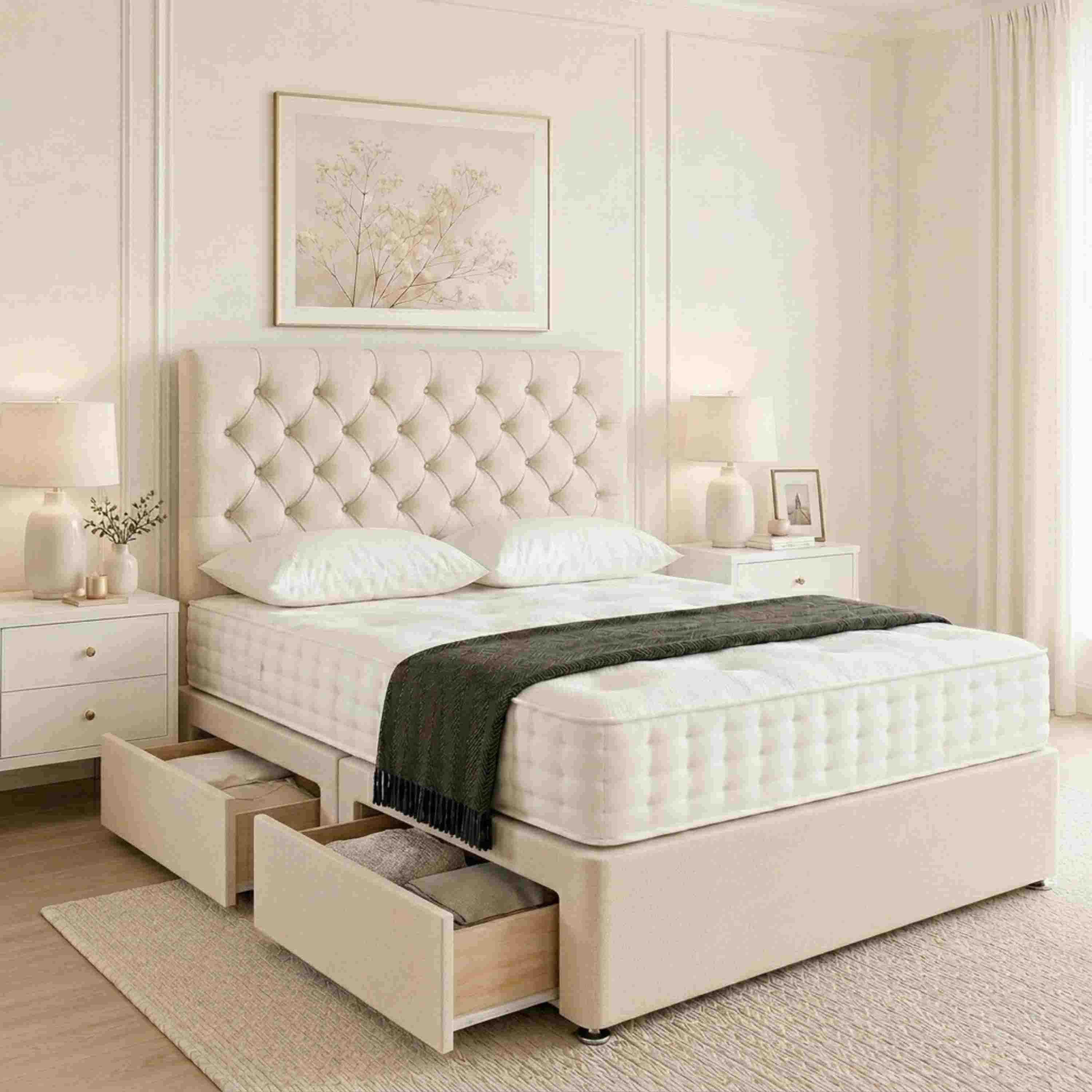 Bellun Luxury Upholstered Divan Bed