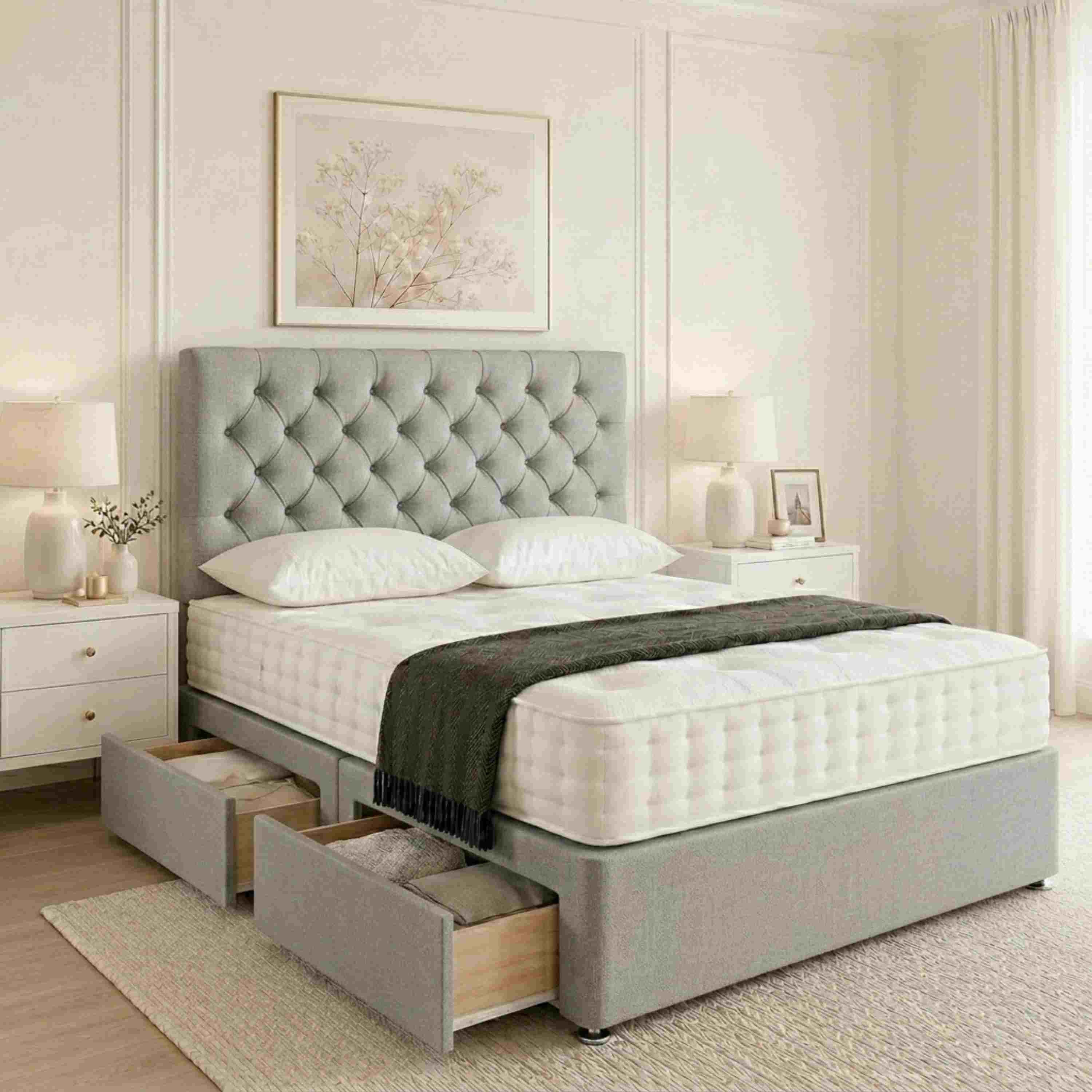 Bellun Luxury Upholstered Divan Bed