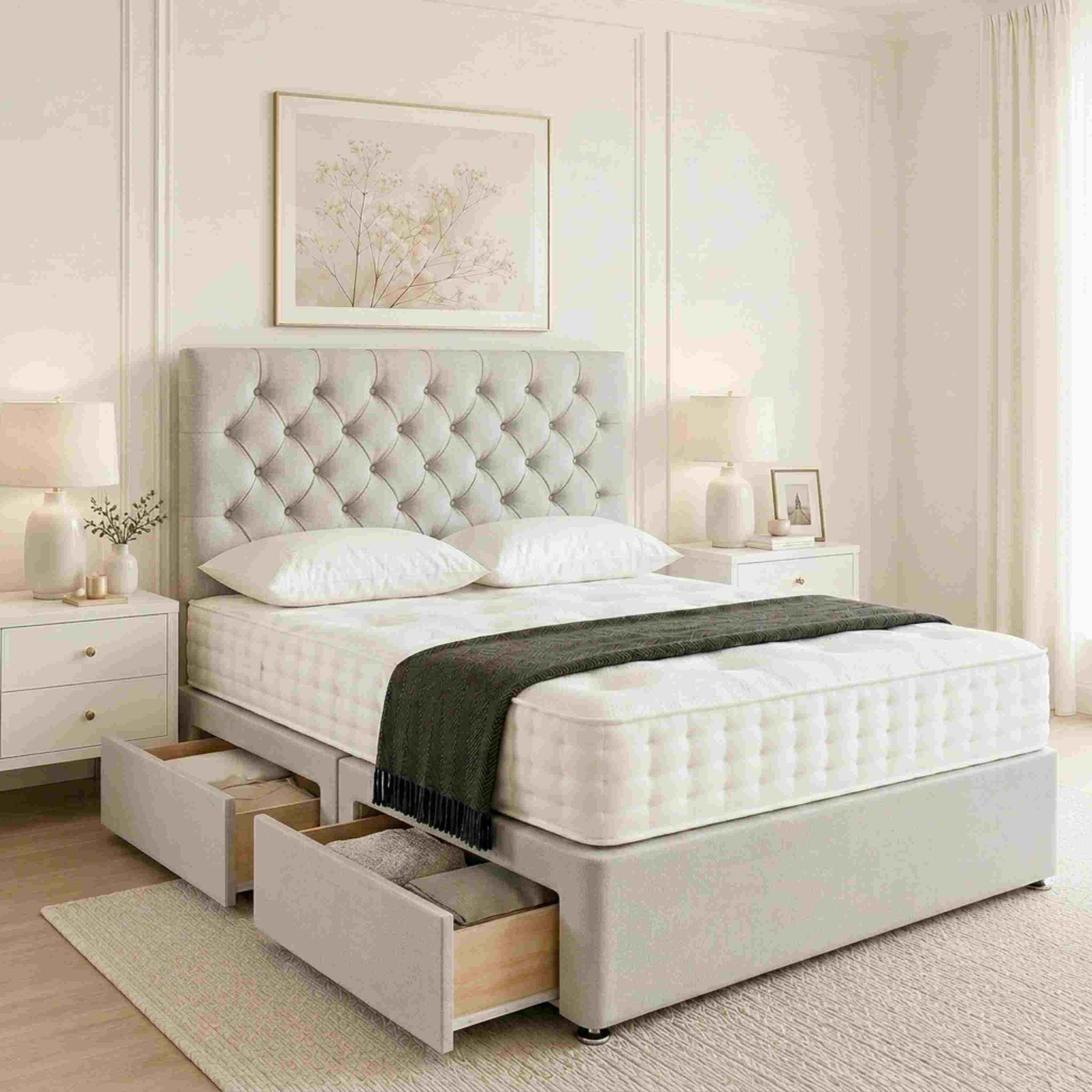 Bellun Luxury Upholstered Divan Bed