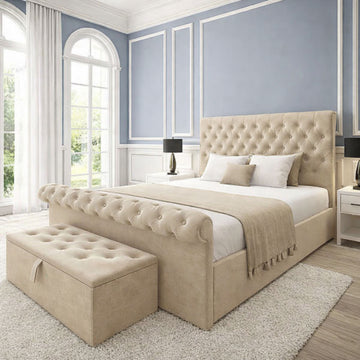 Prestige Upholstered Ottoman Bed
