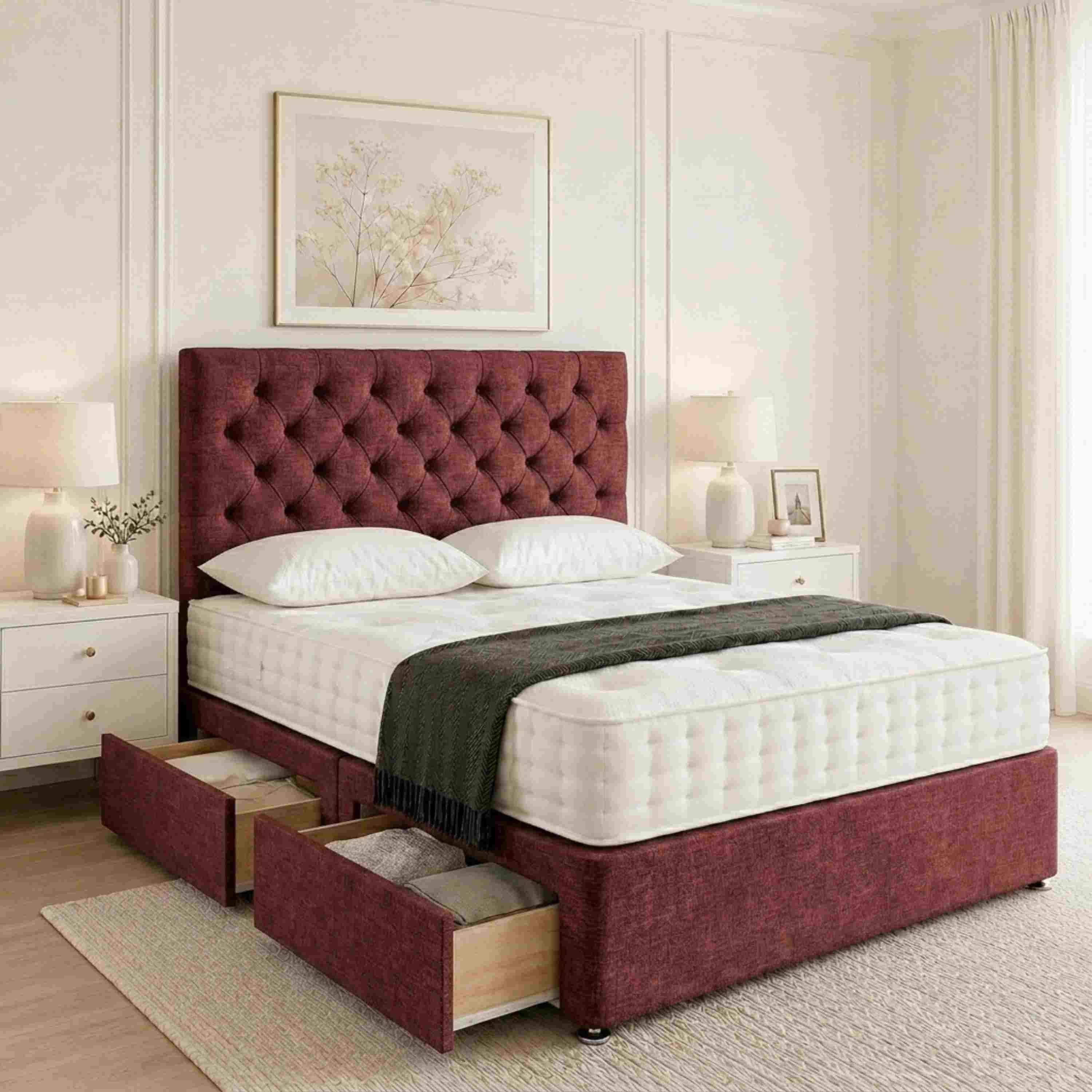 Bellun Luxury Upholstered Divan Bed