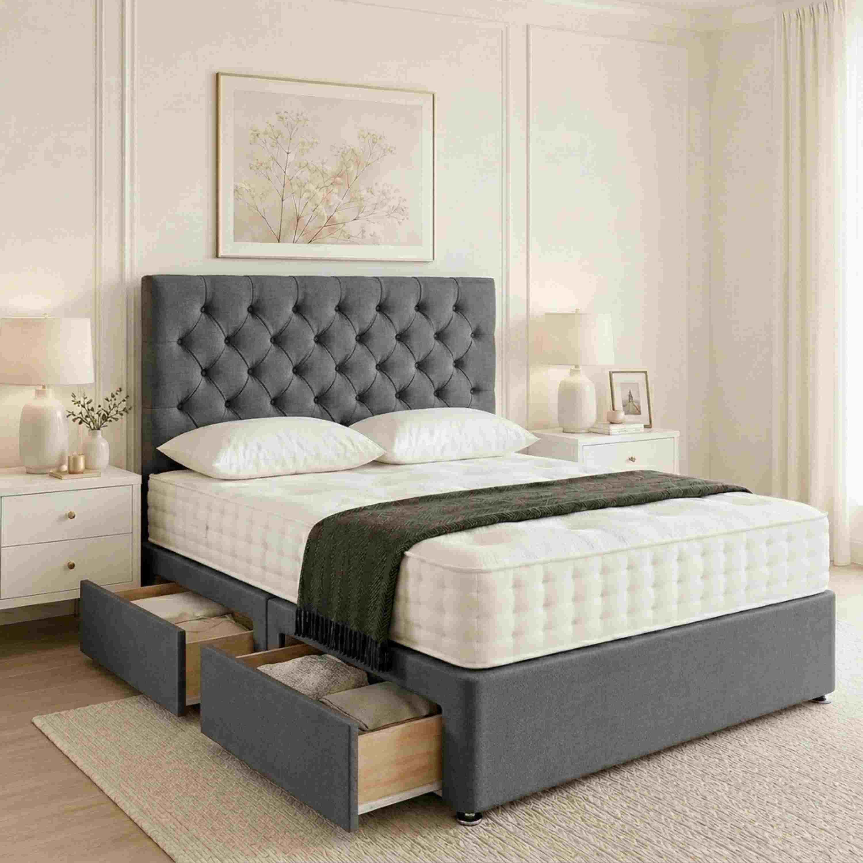 Bellun Luxury Upholstered Divan Bed