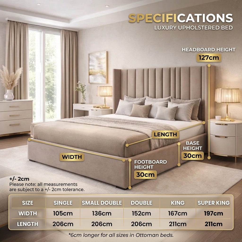 Dreamline Premium Ottoman Bed — elegant UK ottoman bed with hidden storage